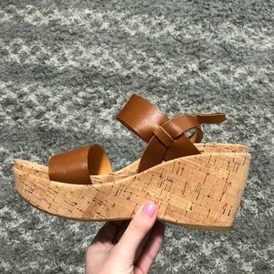 Kork Ease brown wedges